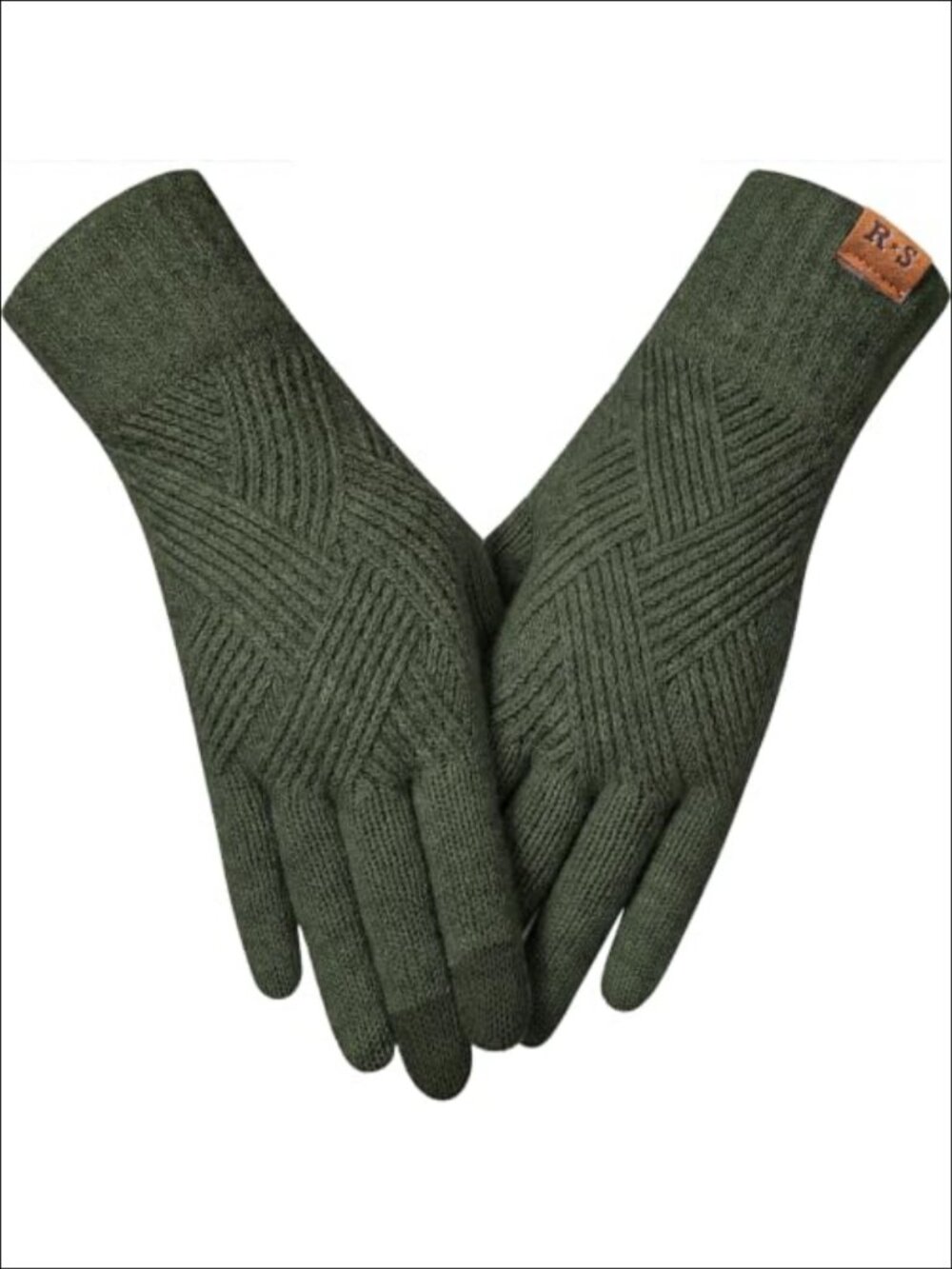 Women's Winter Gloves Touch Screen Acrylic Thermal Lined Knit Warm One Size